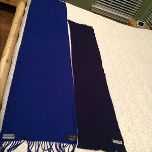 Two vintage scarves, stored for several decades.